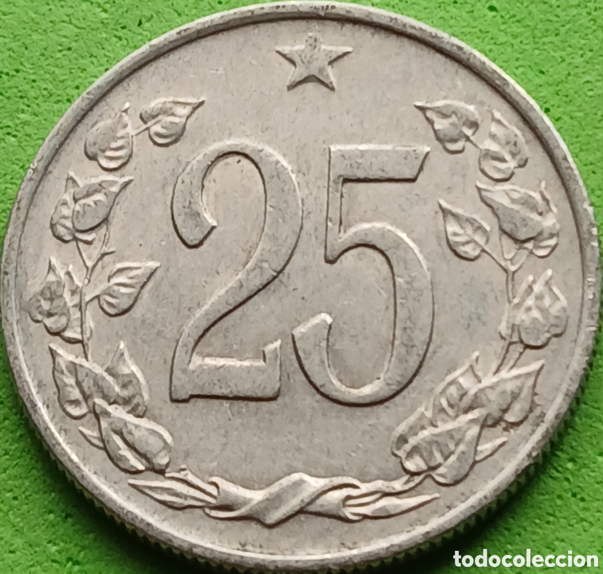Monedas antiguas de Europa: Checoslovaquia 25 hellers 1963 km#54