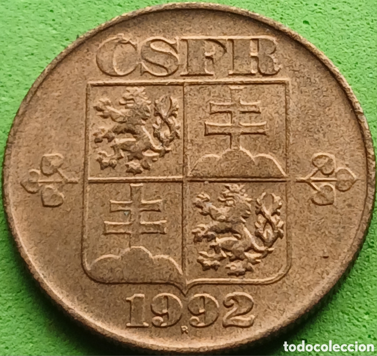 Monedas antiguas de Europa: Checoslovaquia 1 corona 1992 km#151