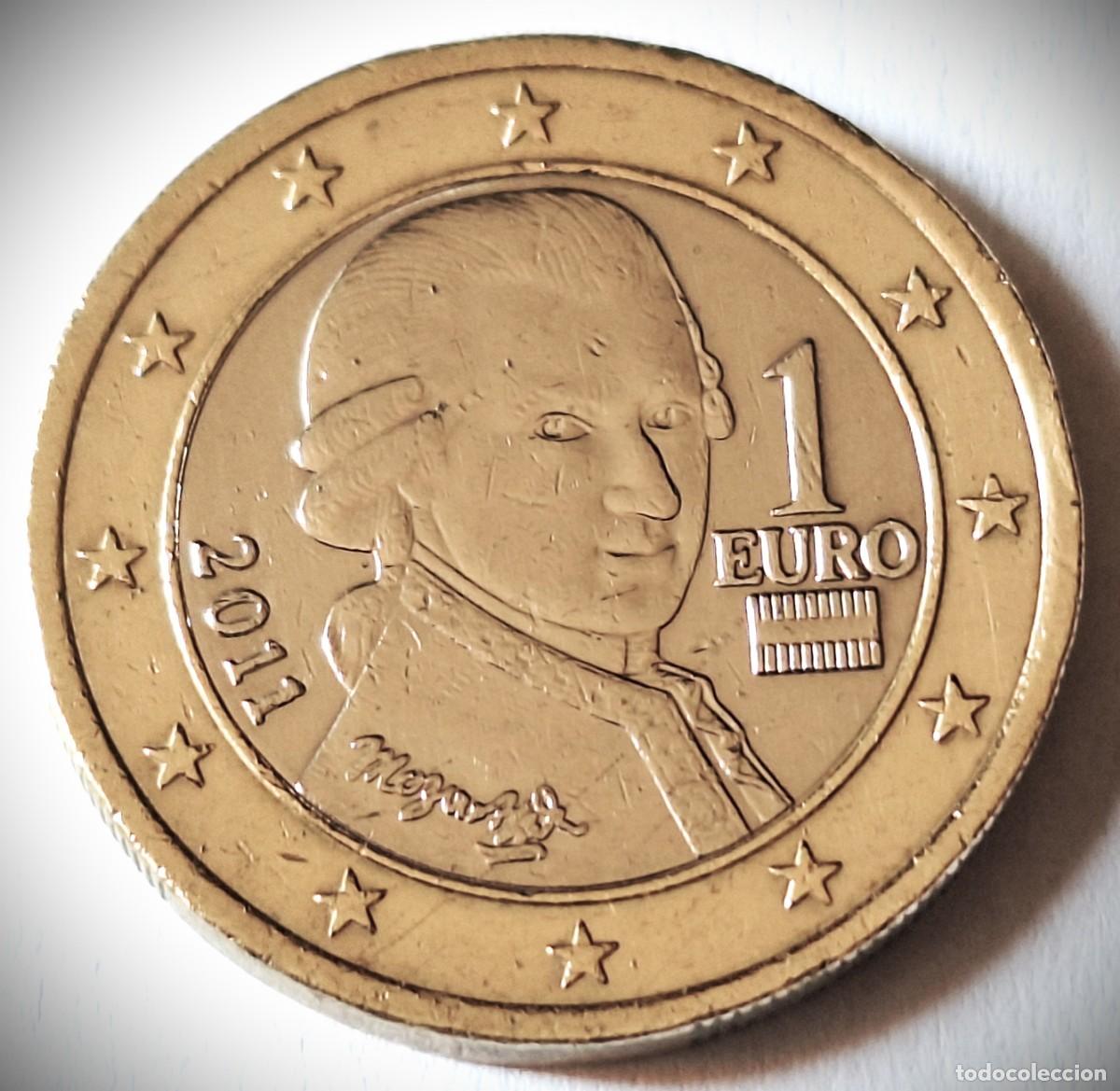 Monedas antiguas de Europa: AUSTRIA - MONEDA DE 1 EURO DEL A&Ntilde;O 2011 - BIEN CONSERVADA