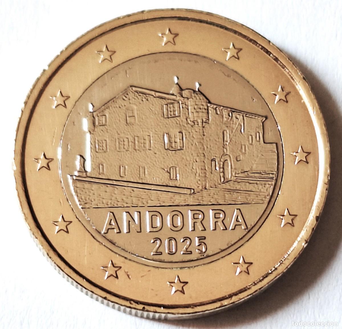 Monedas antiguas de Europa: PRINCIPADO DE ANDORRA - MONEDA DE 1 EURO DEL A&Ntilde;O 2025 - BIEN CONSERVADA
