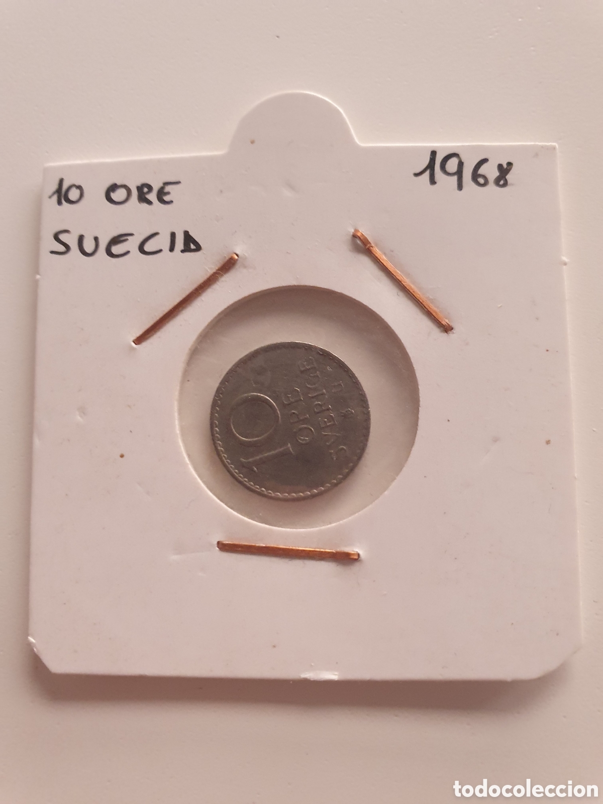 Monedas antiguas de Europa: 10 Ore Suecia 1968. Estuchado
