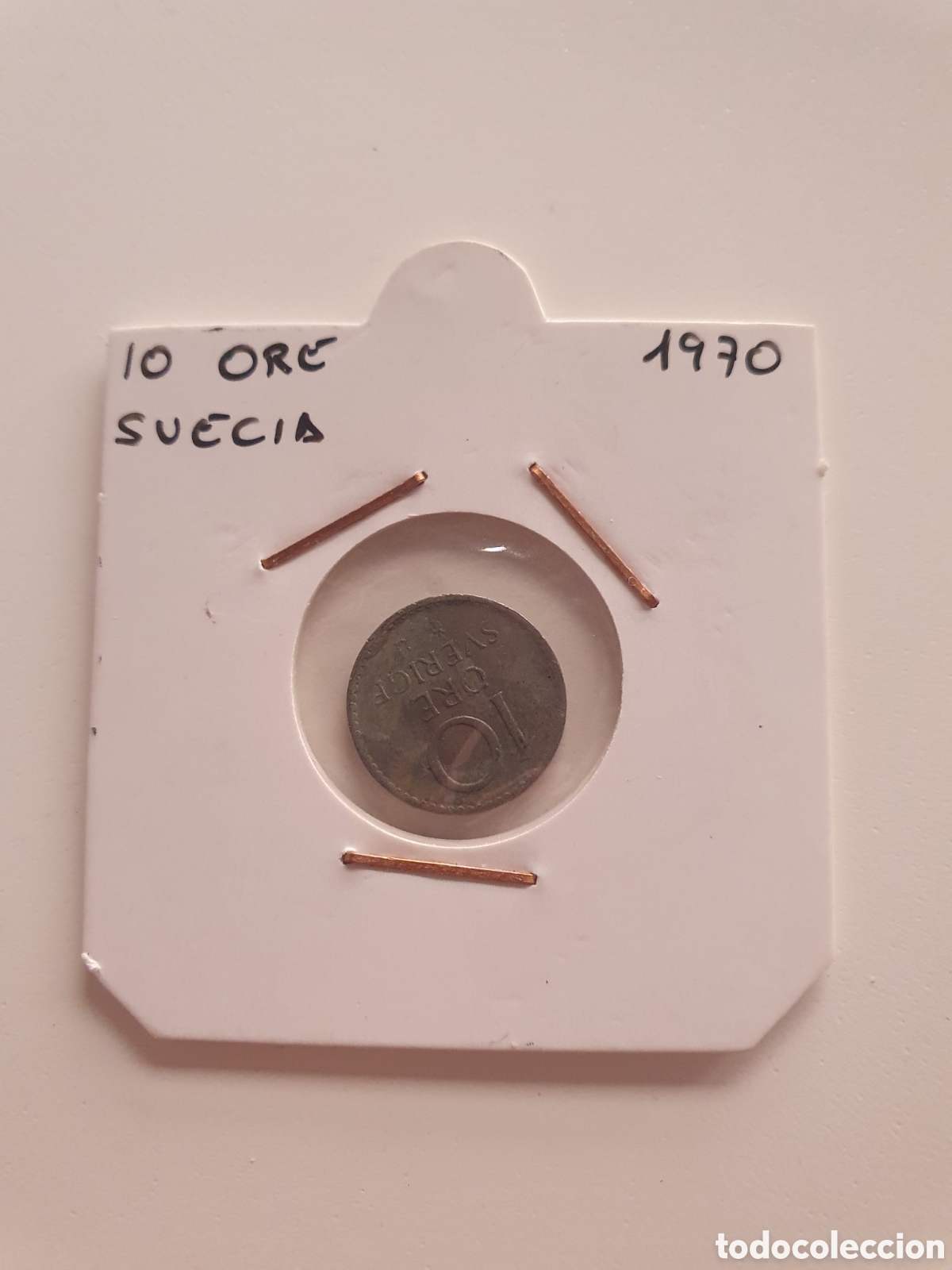 Monedas antiguas de Europa: 10 Ore Suecia 1970. Estuchado