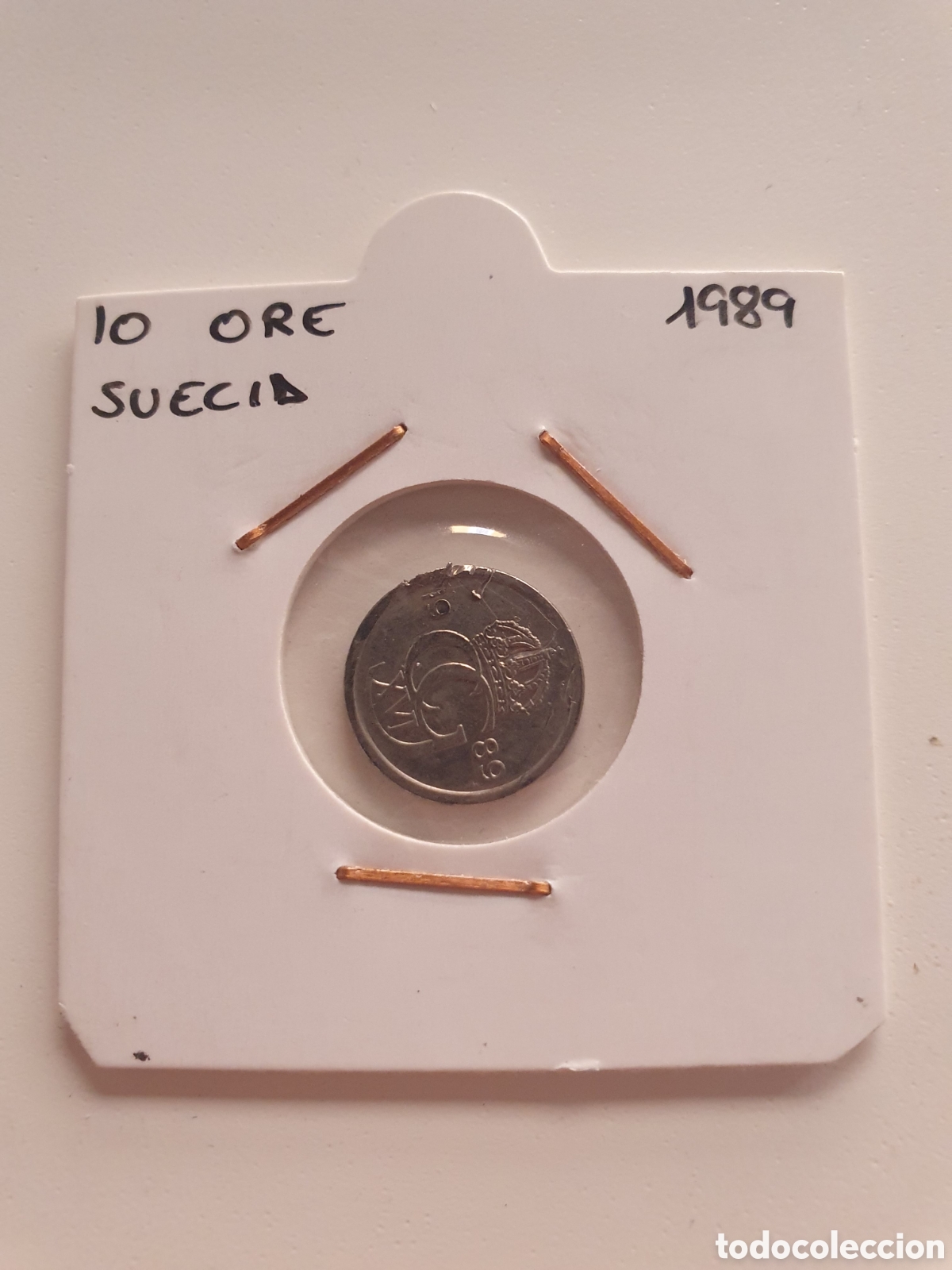 Monedas antiguas de Europa: 10 Ore Suecia 1989. Estuchado
