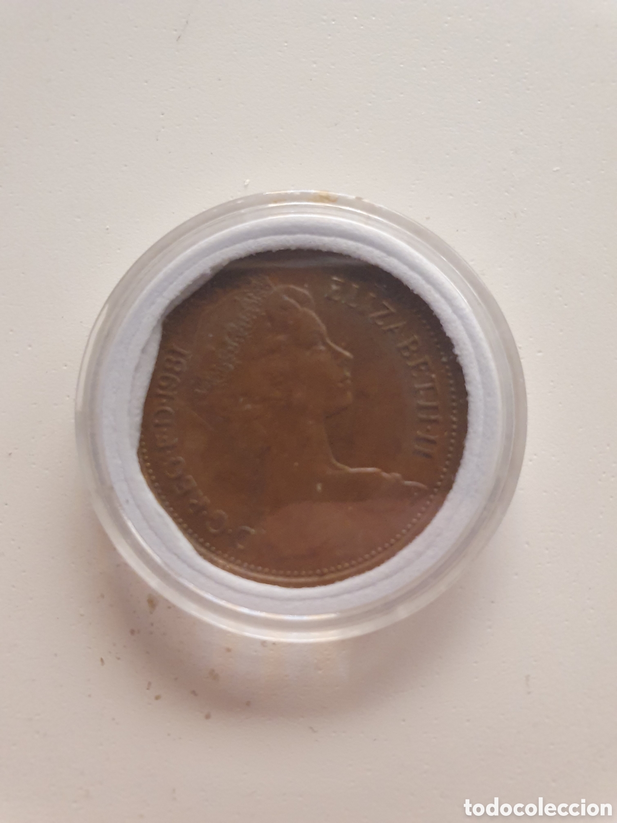 Monedas antiguas de Europa: 2 peniques nuevos 1981 Isabel II. Estuchado
