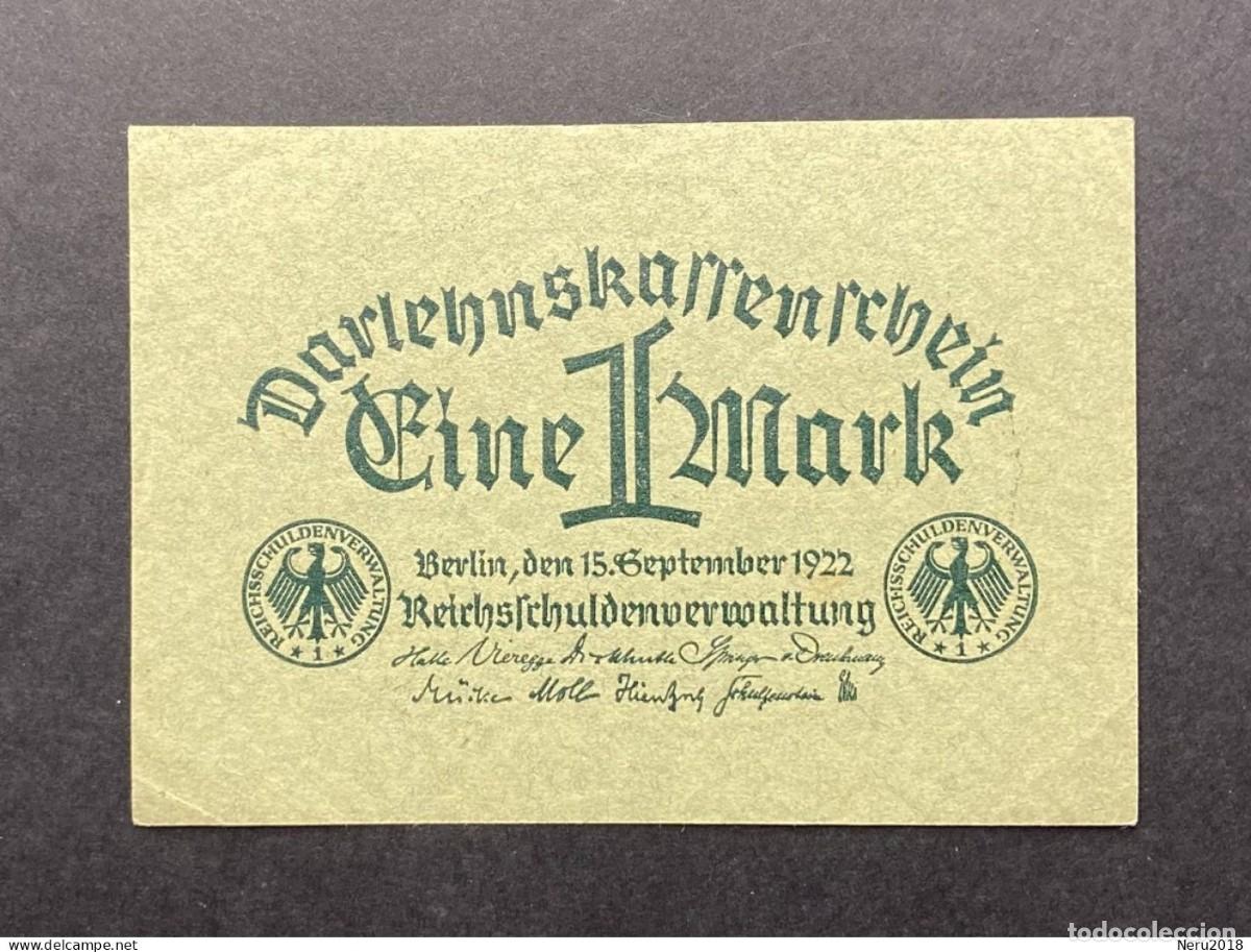 Monedas antiguas de Europa: ALEMANIA 1922 Pick 61 1 Mark AUNC