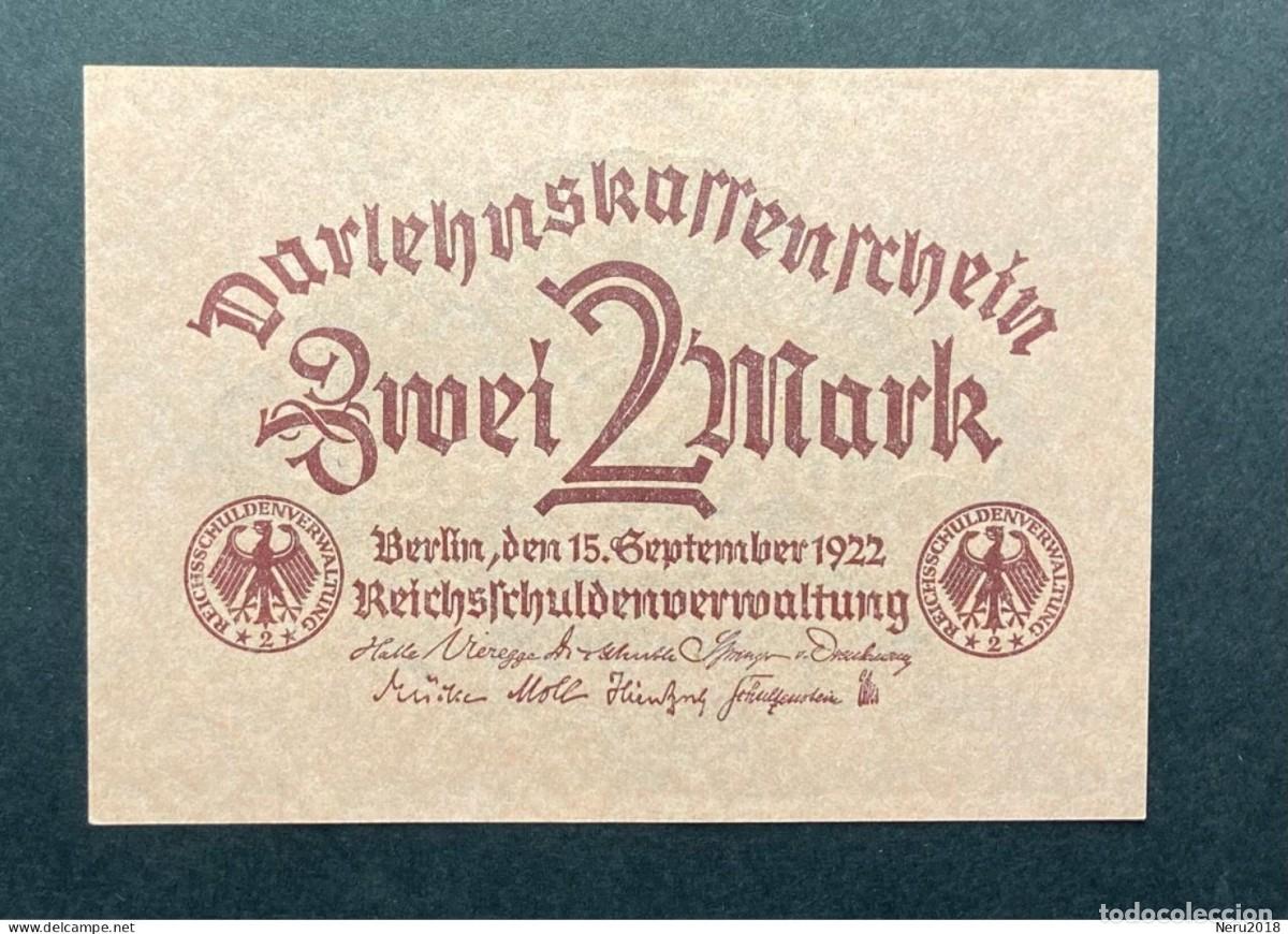 Monedas antiguas de Europa: ALEMANIA 1922 Pick 62 2 Mark AUNC
