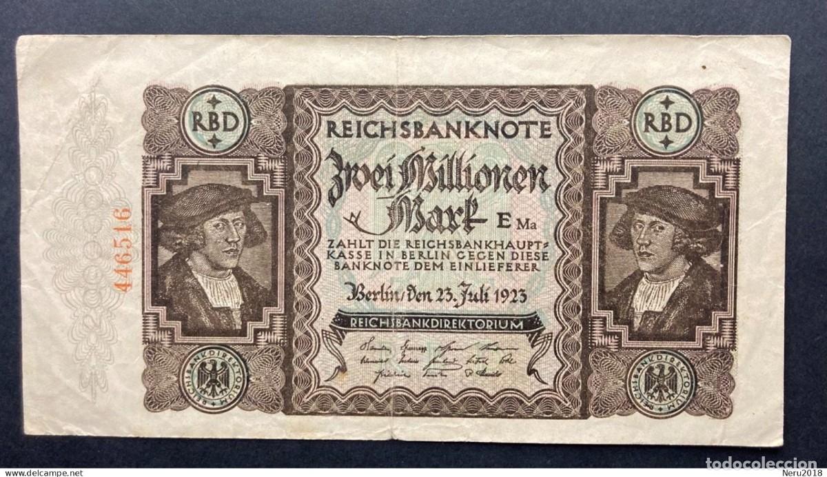 Monedas antiguas de Europa: ALEMANIA 1923 Pick 89 2.000.000 Mark VF