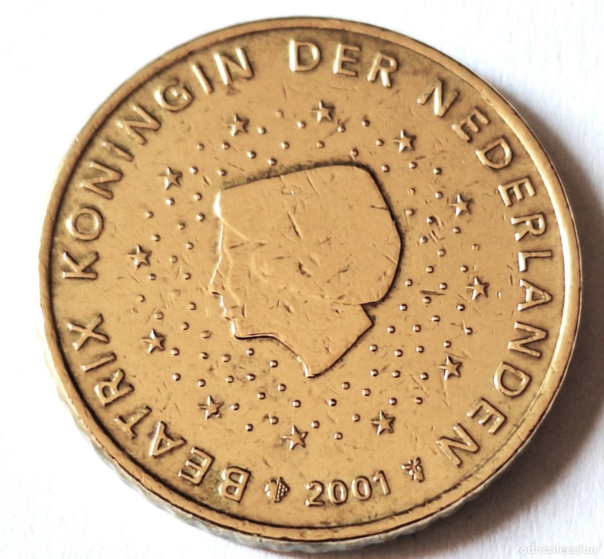 Monedas antiguas de Europa: PAISES BAJOS - MONEDA DE 50 CENTIMOS DE EURO DEL A&Ntilde;O 2001 - BIEN CONSERVADA