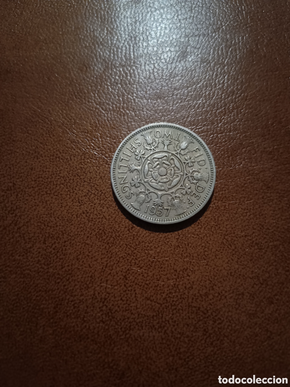 Monedas antiguas de Europa: 2 SHILLINGS 1957 - INGLATERRA