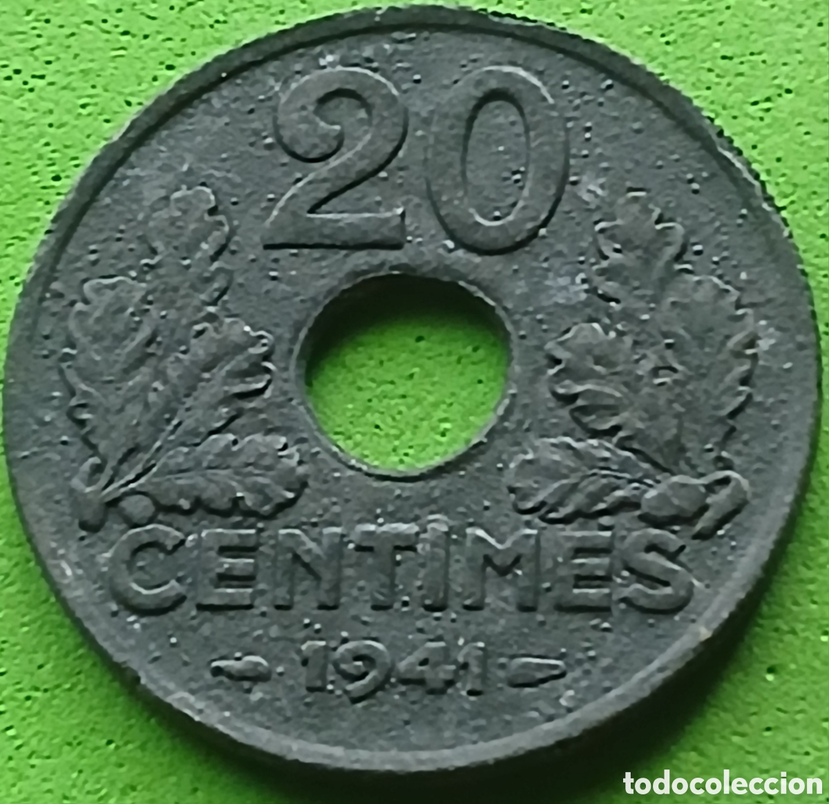 Monedas antiguas de Europa: Francia 20 c&eacute;ntimos 1941 km#900
