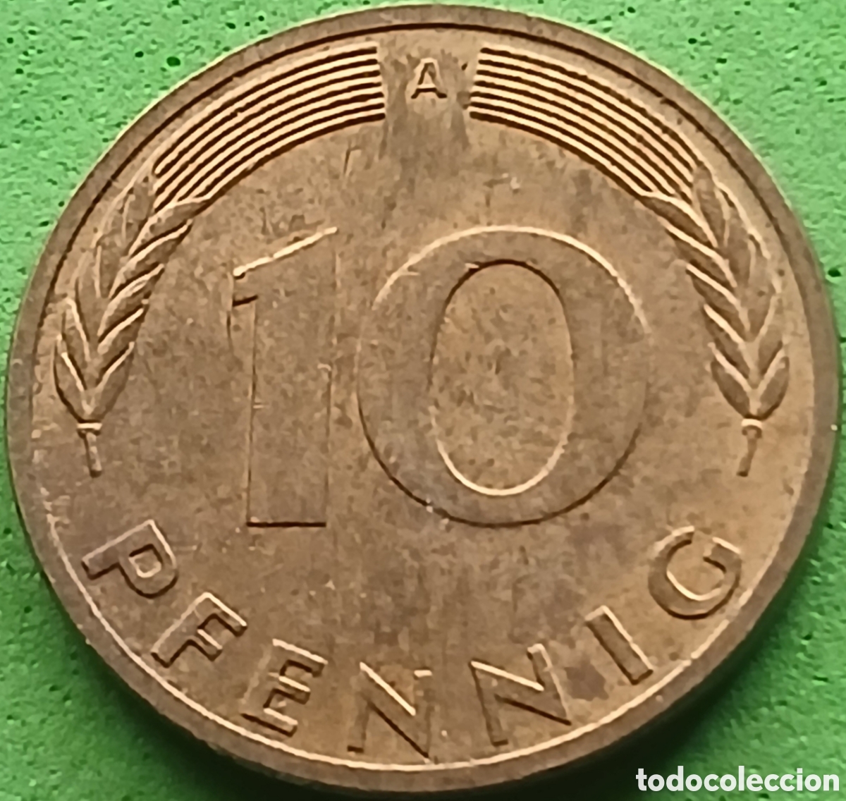 Monedas antiguas de Europa: Alemania Federal 10 pfennig 1991 A km#108