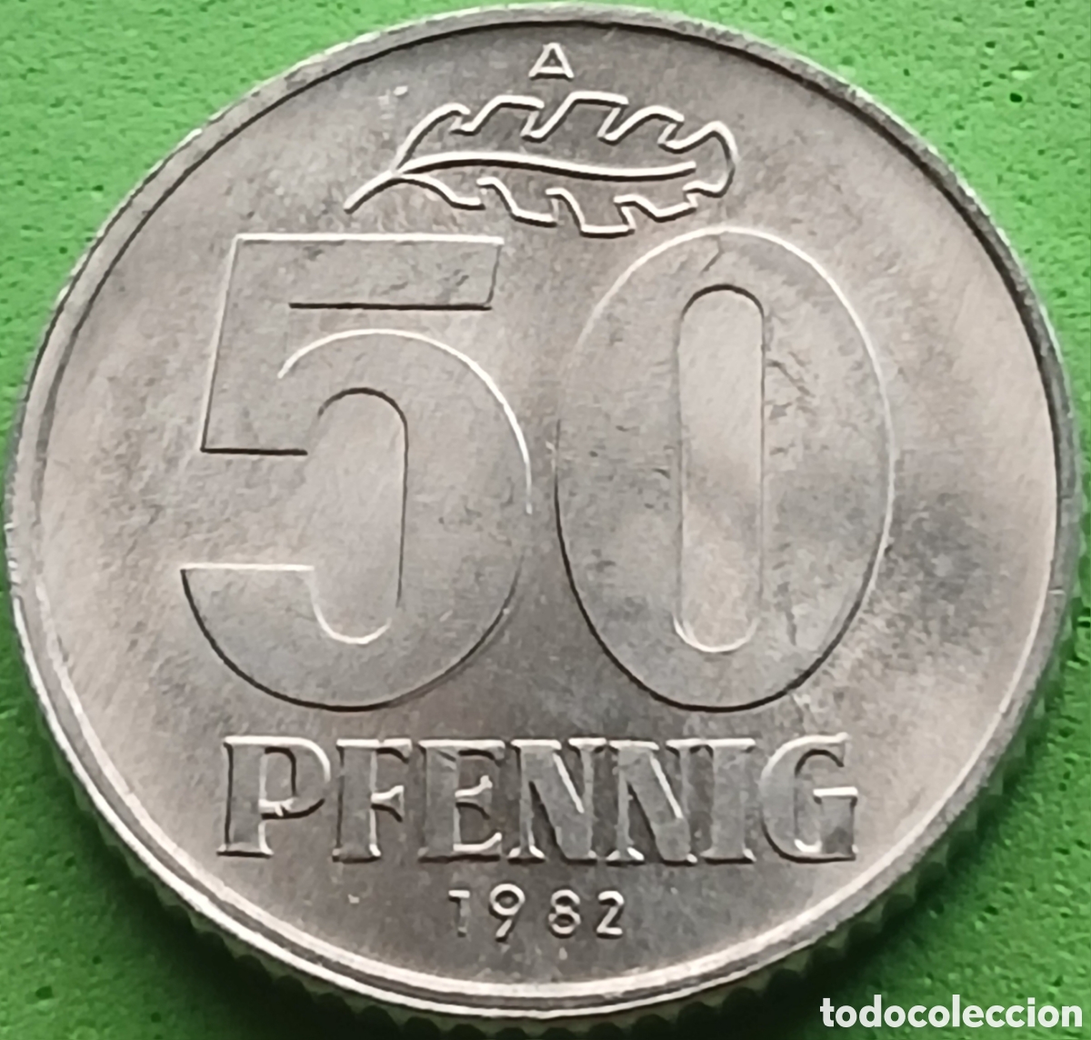 Monedas antiguas de Europa: Alemania Oriental 50 pfennig 1982 km#12.2