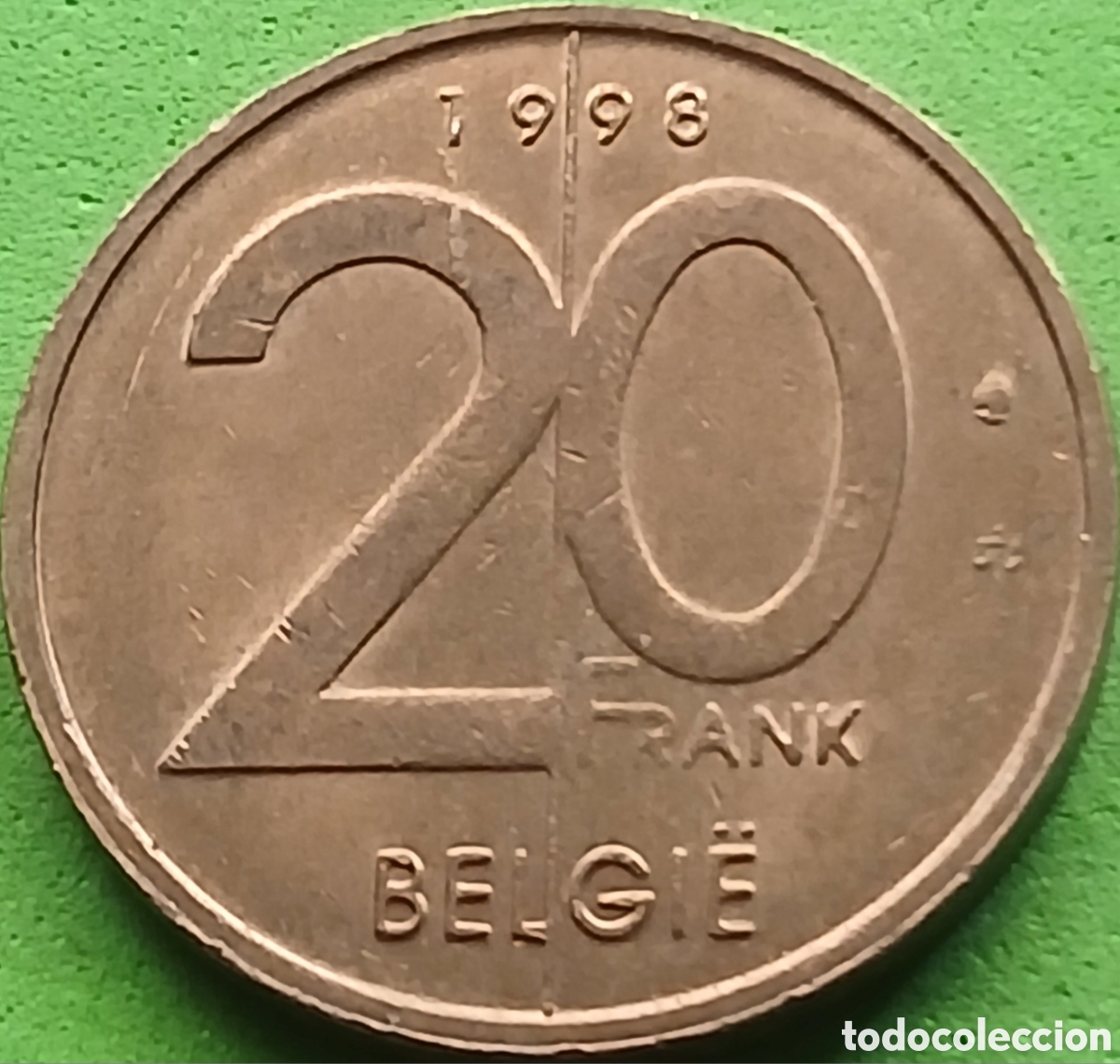 Monedas antiguas de Europa: B&eacute;lgica 20 francos 1998 km#192 Belgie