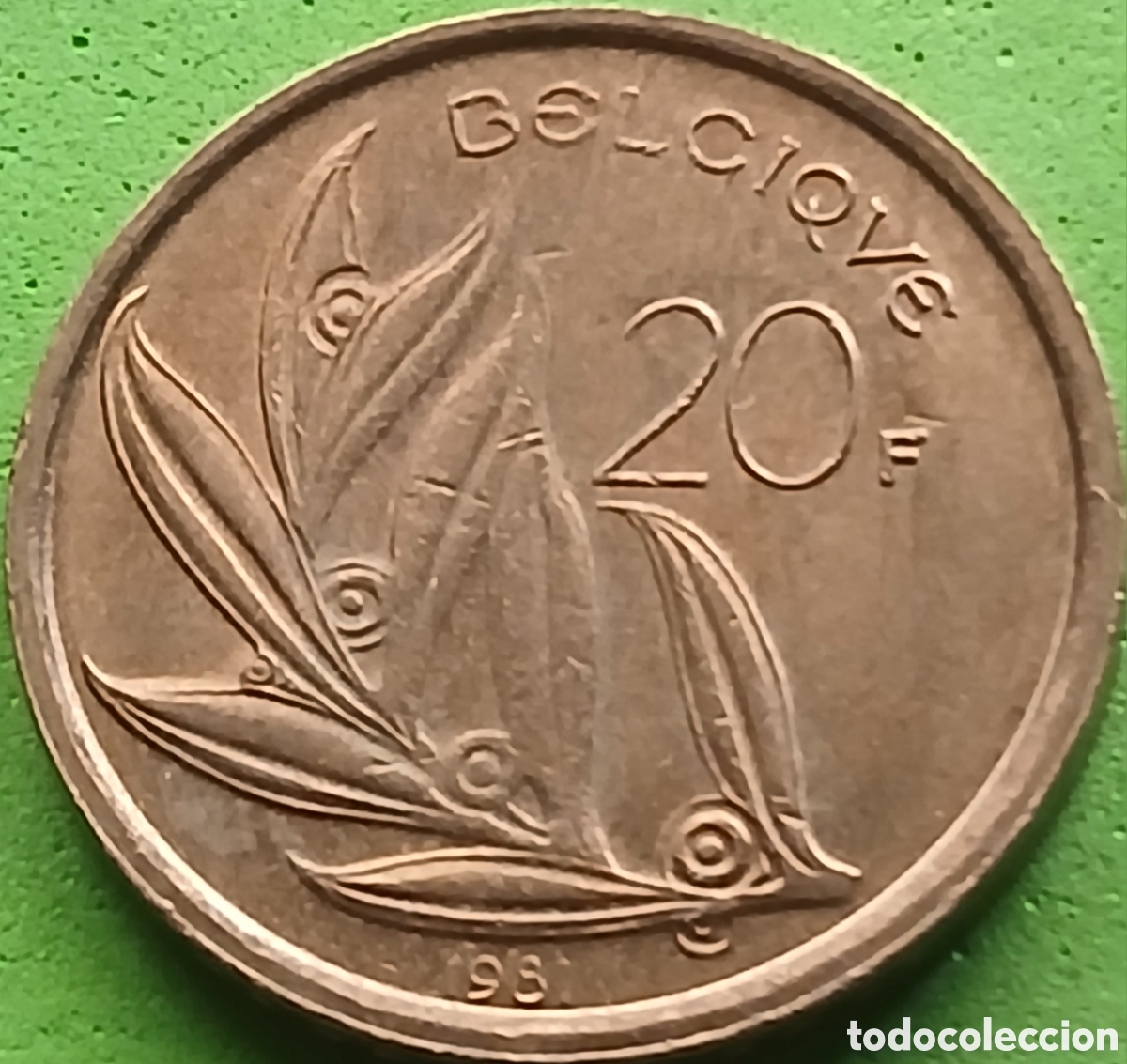 Monedas antiguas de Europa: B&eacute;lgica 20 francos 1981 km#159 Belgique
