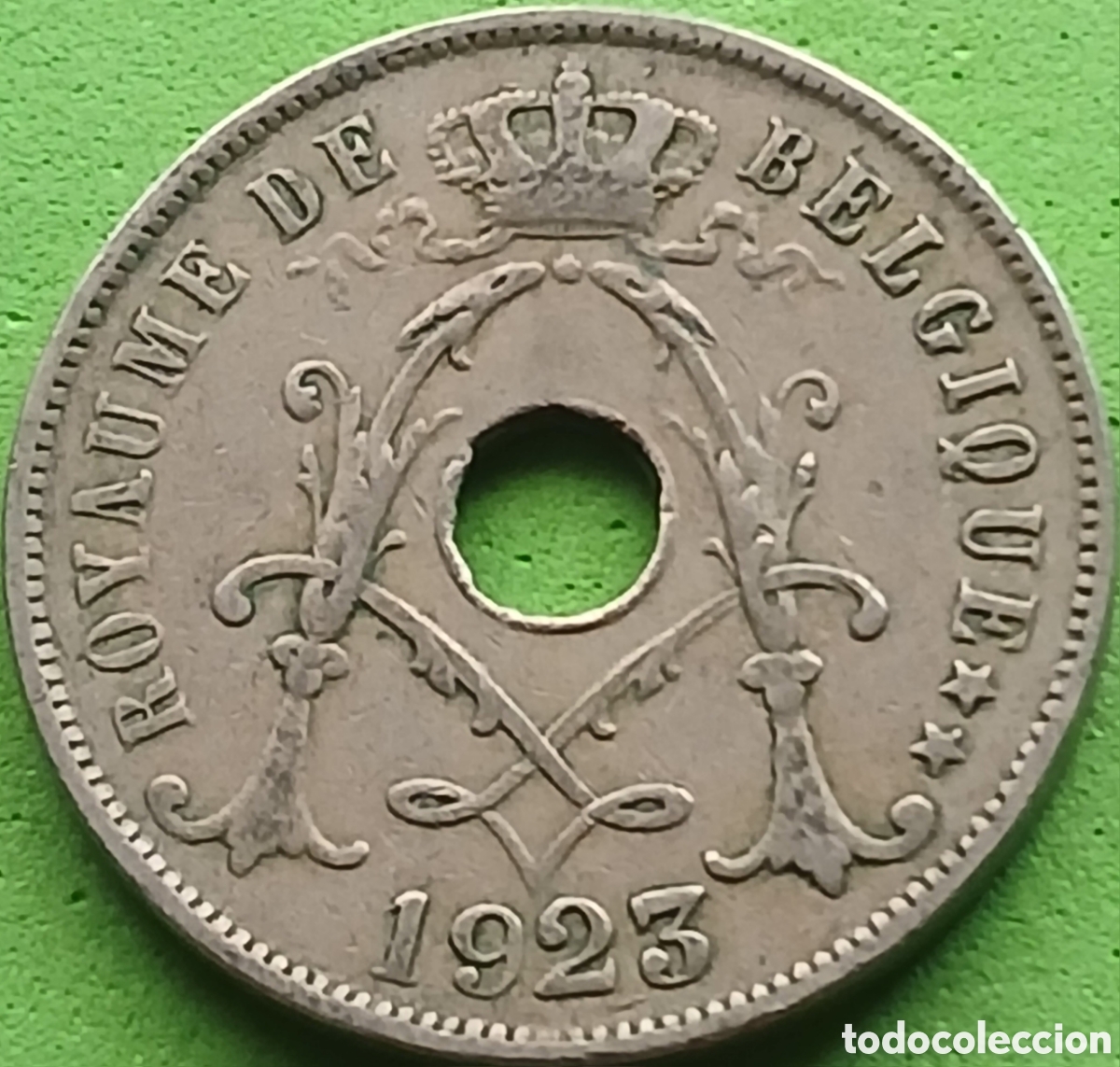 Monedas antiguas de Europa: B&eacute;lgica 25 c&eacute;ntimos 1923 km#68 Belgique