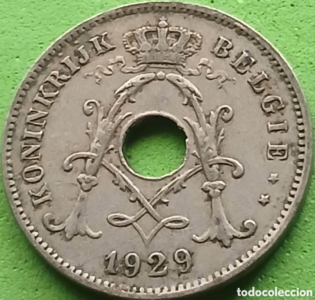 Monedas antiguas de Europa: B&eacute;lgica 10 c&eacute;ntimos 1929 km#86 Belgie