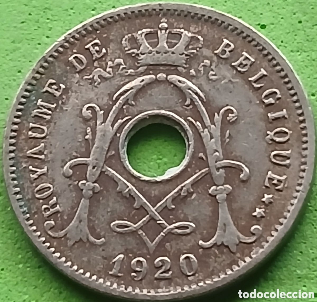 Monedas antiguas de Europa: B&eacute;lgica 5 c&eacute;ntimos 1920 km#66 Belgique
