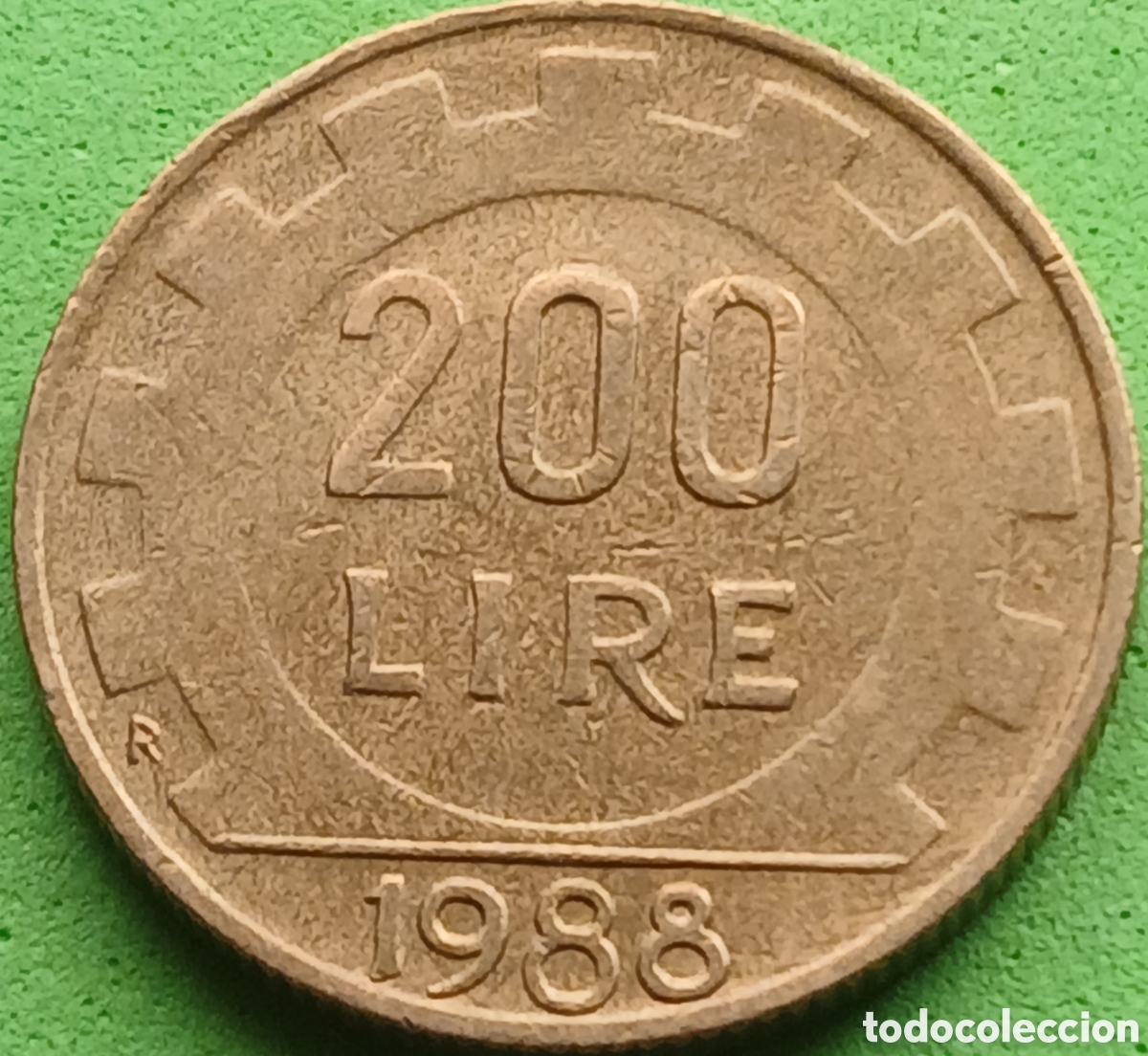 Monedas antiguas de Europa: Italia 200 liras 1988 km#105