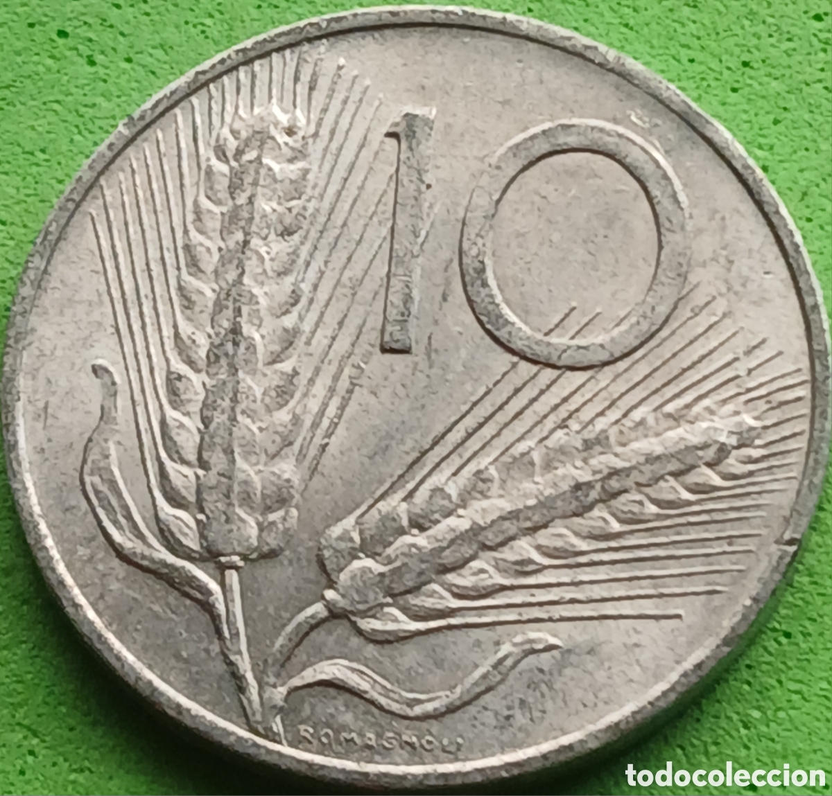 Monedas antiguas de Europa: Italia 10 liras 1968 km#93