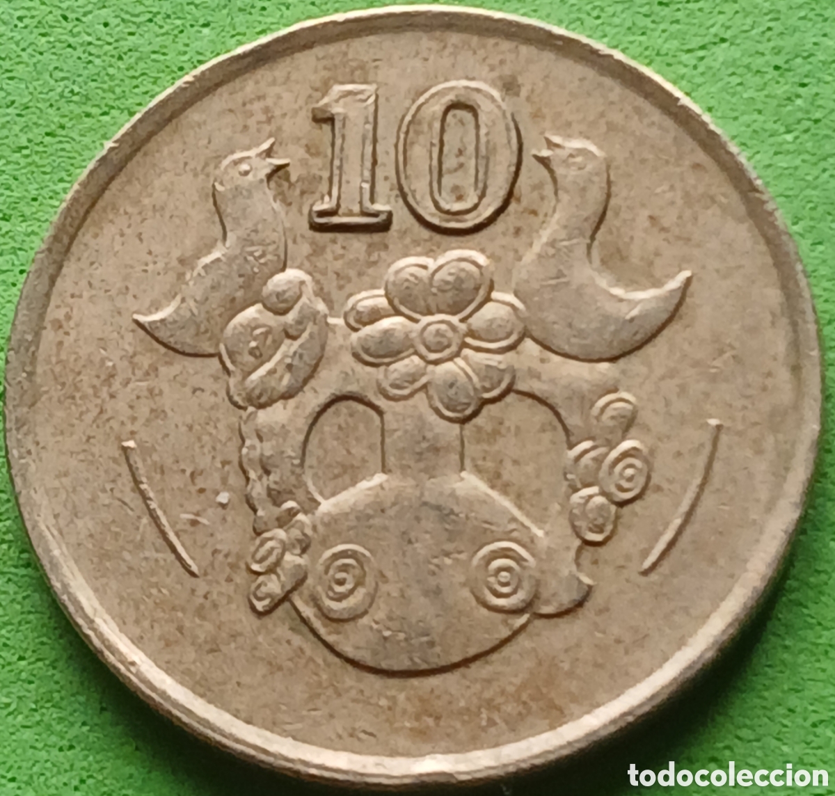 Monedas antiguas de Europa: Chipre 10 cents 1988 km#56.2
