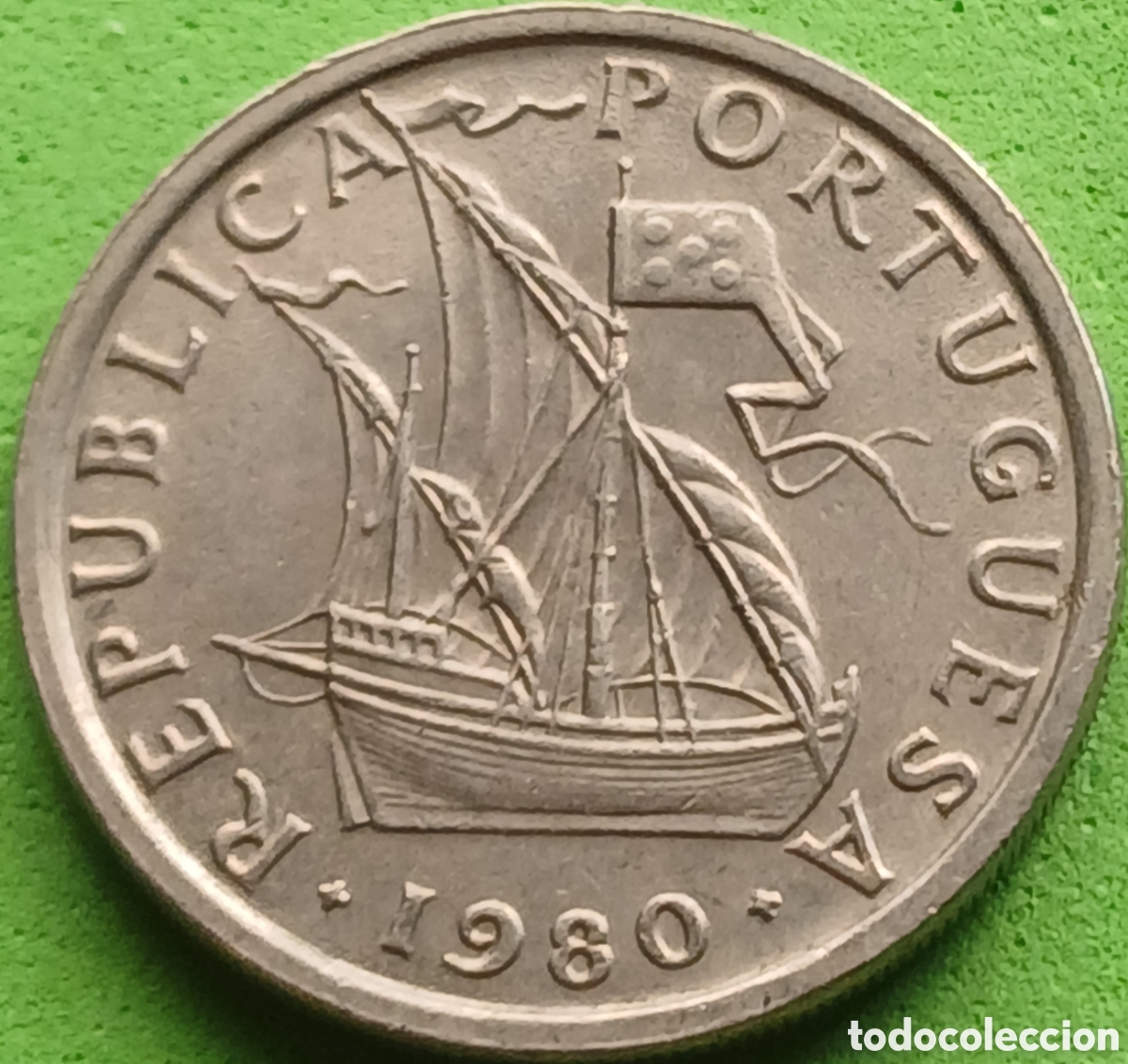 Monedas antiguas de Europa: Portugal 5 escudos 1980 km#591