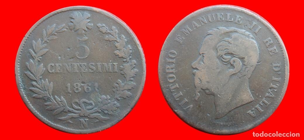 Monedas antiguas de Europa: 5 CENTESIMI 1861N ITALIA-152339