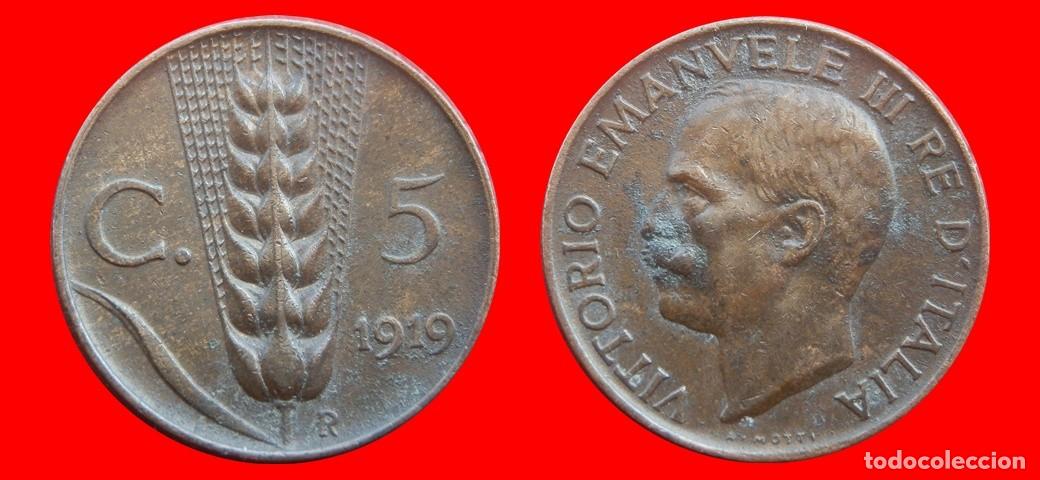 Monedas antiguas de Europa: 5 CENTESIMI 1919 ITALIA-152341