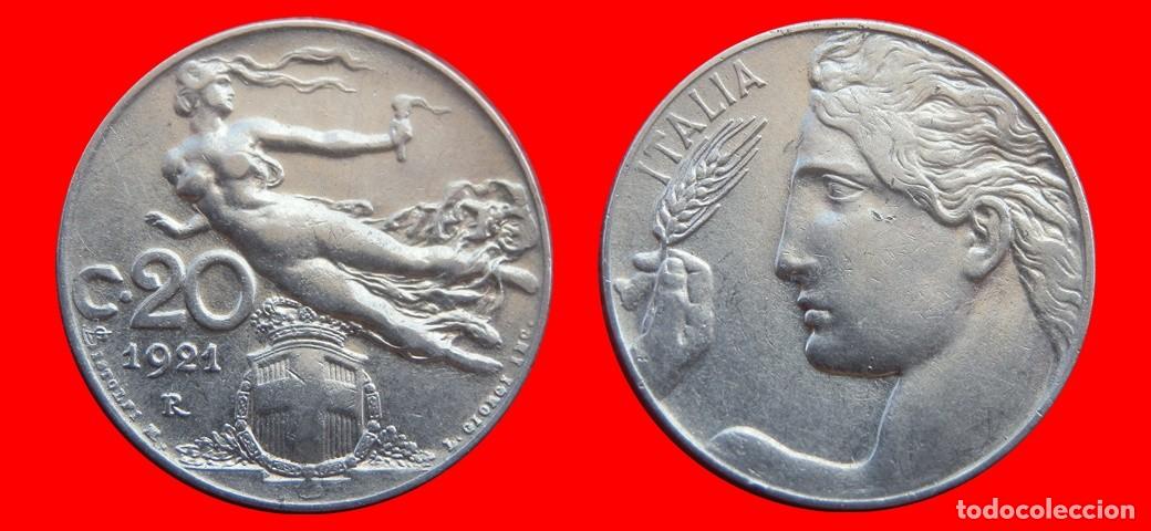 Monedas antiguas de Europa: 20 CENTESIMI 1921 ITALIA-152354