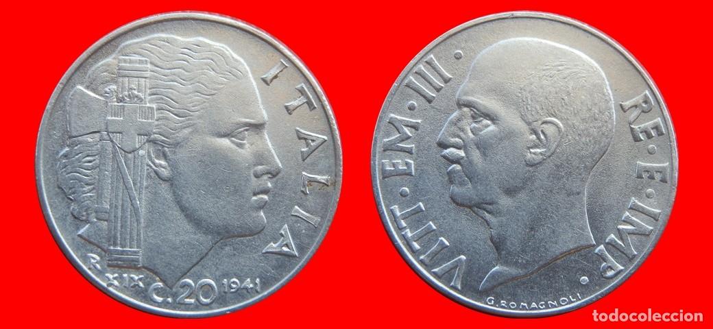 Monedas antiguas de Europa: 20 CENTESIMI 1941 MAGNETICA ITALIA-152356
