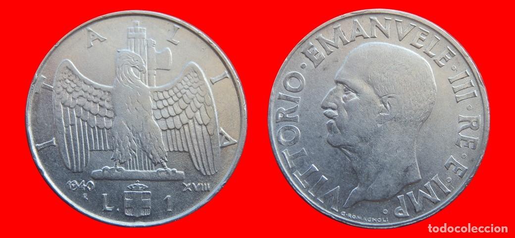 Monedas antiguas de Europa: 1 LIRA 1940 MAGNETICA ITALIA-152359