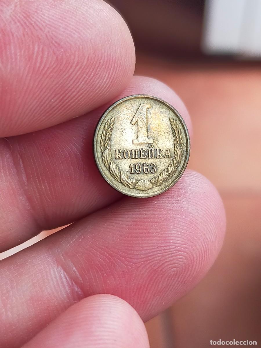 Monedas antiguas de Europa: MONEDA DE 1 UN KOPEK RUSIA UNION SOVIETICA URSS 1963 MUY BUENA CONSERVACION