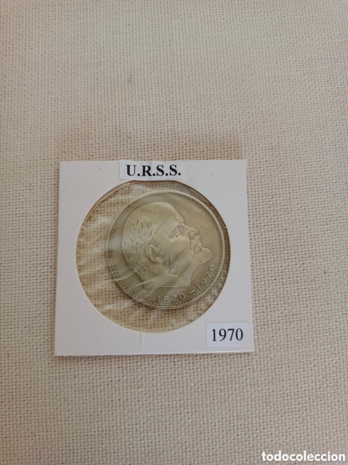 Monedas antiguas de Europa: 2 monedas de 1 Rublo antigua URSS