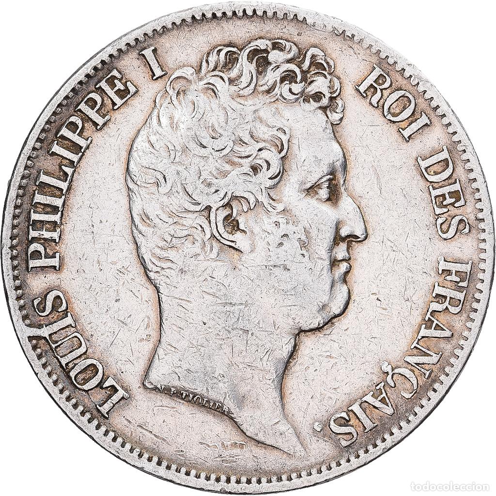 Monedas antiguas de Europa: [#1551572] Francia, Louis Philippe I, 5 Francs, 1830, Rouen, Plata, MBC, Gadoury:676