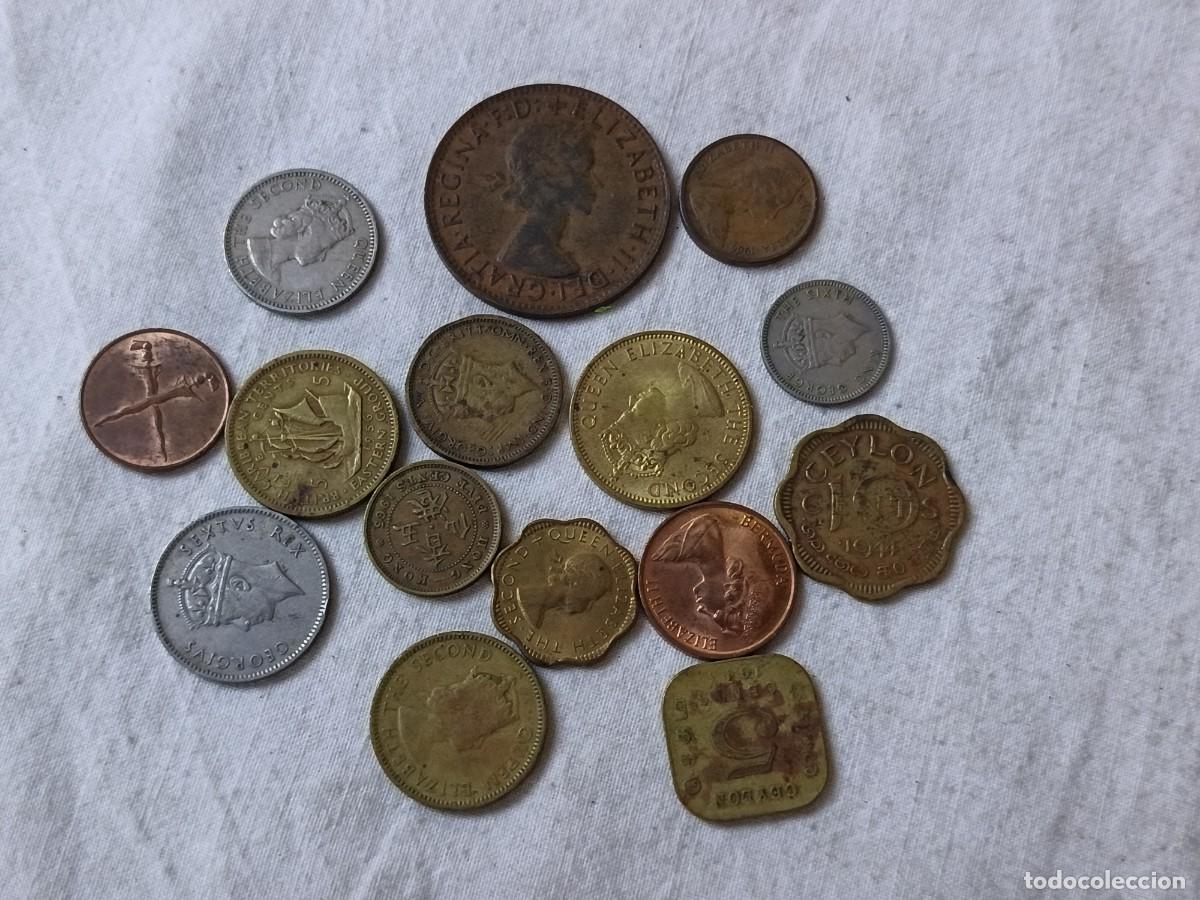 Monete antiche di Europa: LE20, Lote de Antiguas Monedas Extranjeras, Antiguas Colonias Inglesas, varios a&ntilde;os