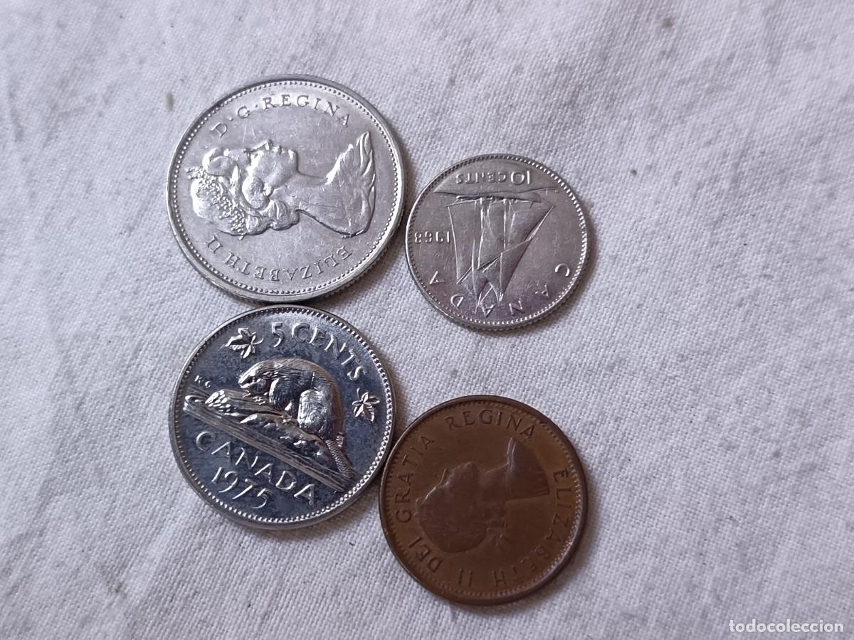 Monedas antiguas de Europa: LE27, Lote de Antiguas Monedas Extranjeras, Canad&aacute;, varios a&ntilde;os