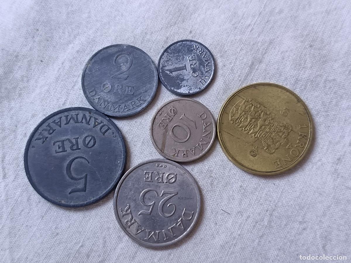 Alte M&uuml;nzen aus Europa: LE37, Lote de Antiguas Monedas Extranjeras, Dinamarca (serie), varios a&ntilde;os