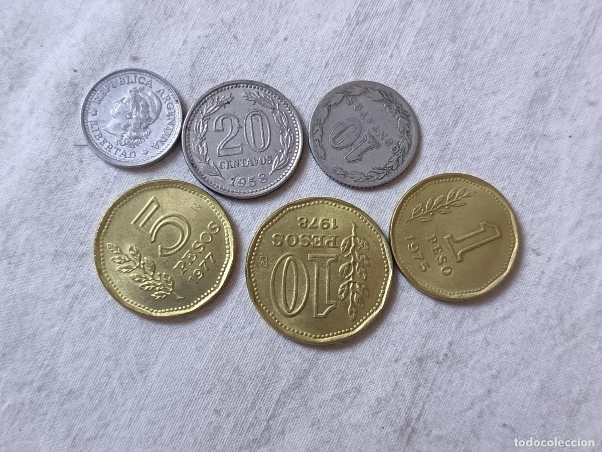 Moedas antigas da Europa: LE38, Lote de Antiguas Monedas Extranjeras, Argentina (serie antigua), varios a&ntilde;os