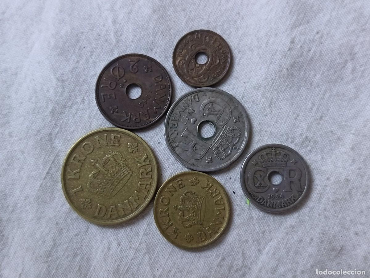 Alte M&uuml;nzen aus Europa: LE44, Lote de Antiguas Monedas Extranjeras, Dinamarca (serie), varios a&ntilde;os