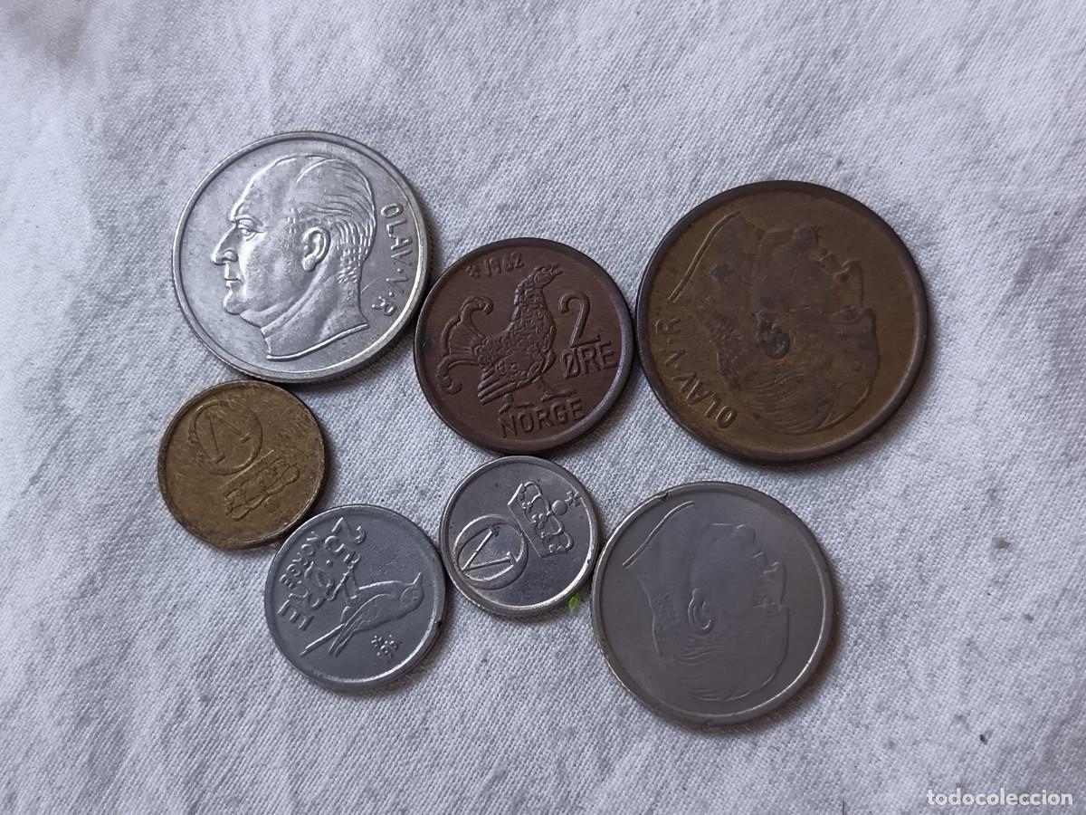 Monedas antiguas de Europa: LE45, Lote de Antiguas Monedas Extranjeras, Noruega (serie), varios a&ntilde;os