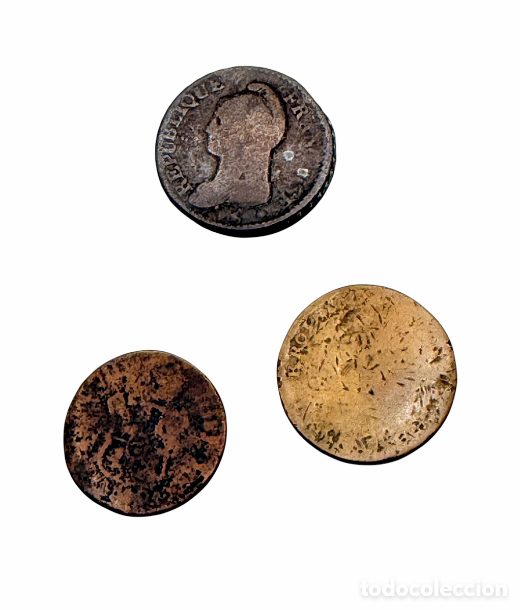 Monete antiche di Europa: Lote de Antiguas Monedas Francesas