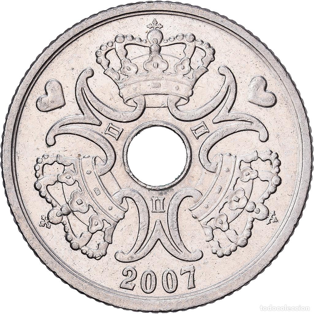 Monedas antiguas de Europa: [#1513536] Dinamarca, Margrethe II, 5 Kroner, 2007, Copenhagen, Cupronickel, MBC+, KM:869.1