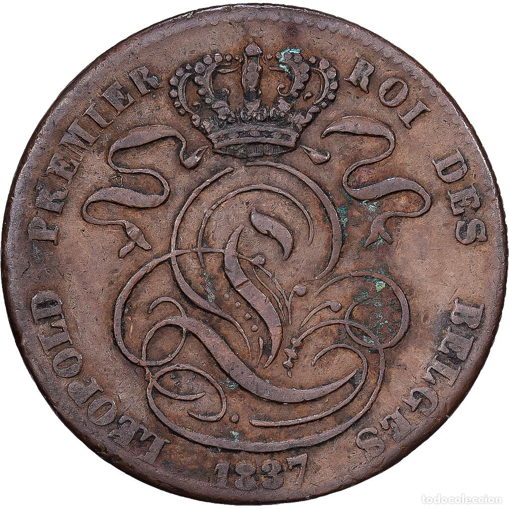 Monedas antiguas de Europa: [#1513539] B&eacute;lgica, Leopold I, 5 Centimes, 1837, Cobre, BC+, KM:5.2