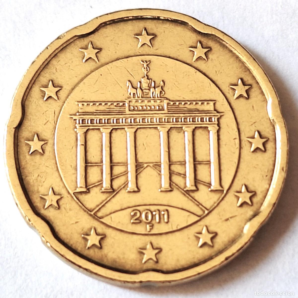 Monedas antiguas de Europa: ALEMANIA - MONEDA DE 20 CENTIMOS DE EURO DEL A&Ntilde;O 2011 CECA &rdquo; F &rdquo; - BIEN CONSERVADA