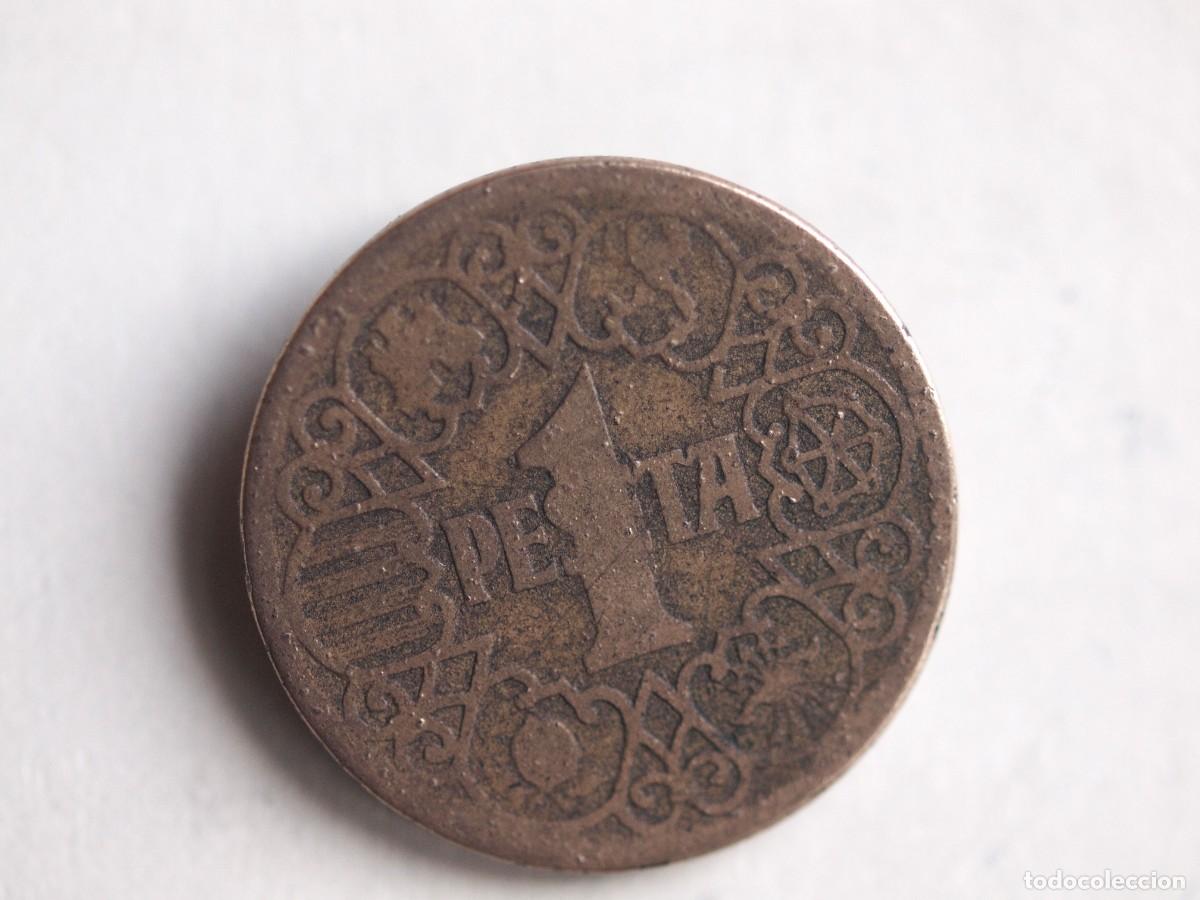 Monedas antiguas de Europa: MONEDA DE 1 PESETA DE 1944