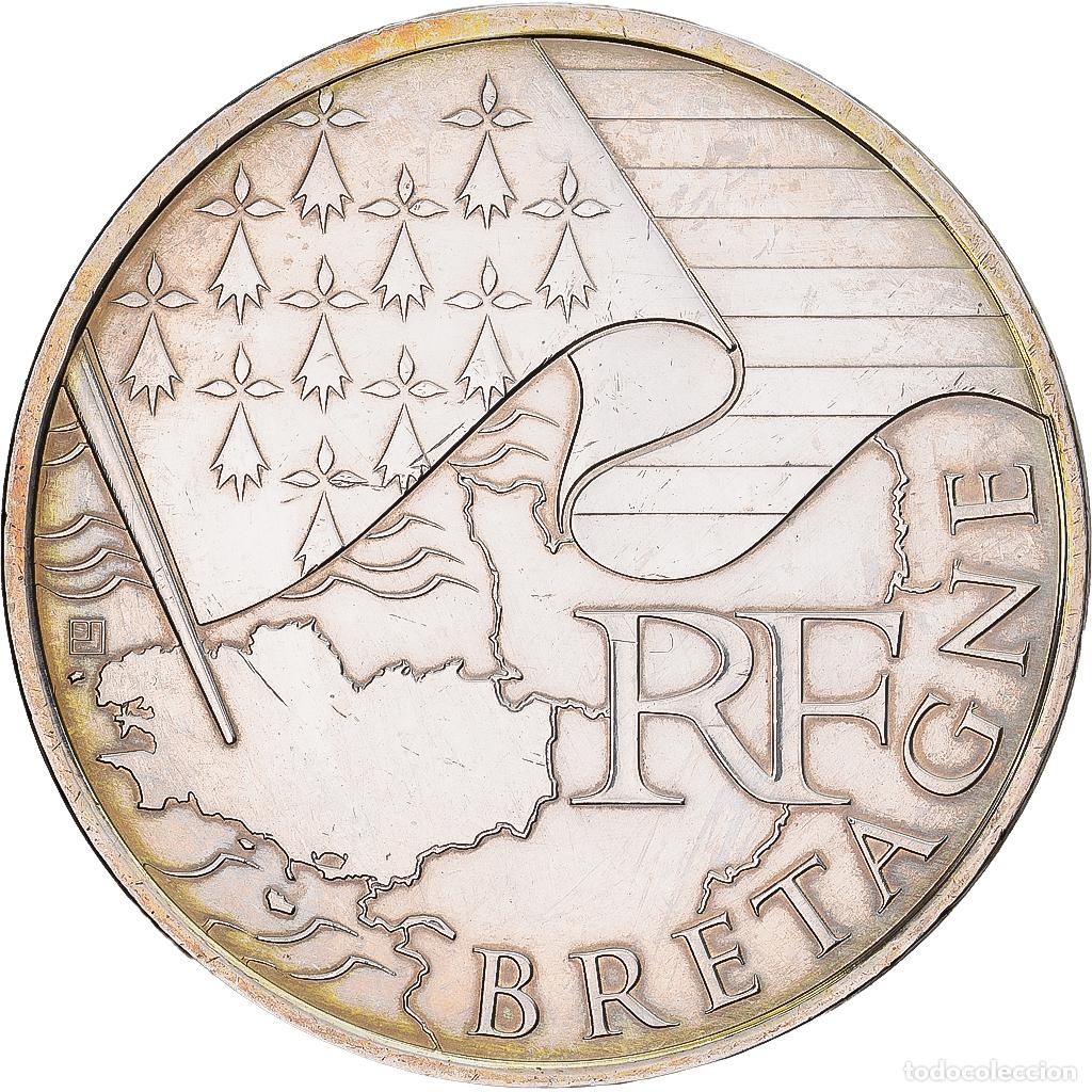 Monedas antiguas de Europa: [#1551487] Francia, 10 Euro, Bretagne, 2010, Monnaie de Paris, Plata, EBC, Gadoury:EU399