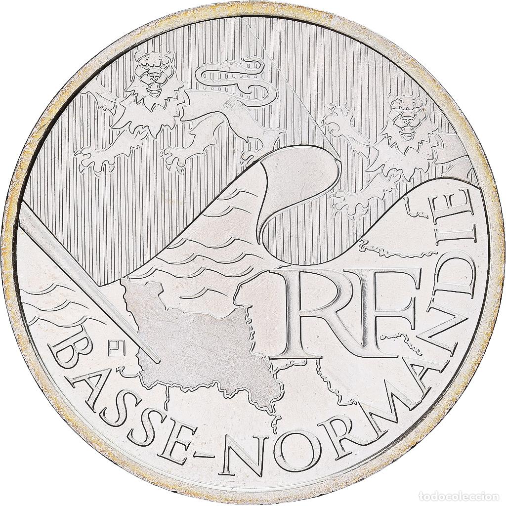 Monedas antiguas de Europa: [#1551488] Francia, 10 Euro, Basse-Normandie, 2010, Monnaie de Paris, Plata, EBC