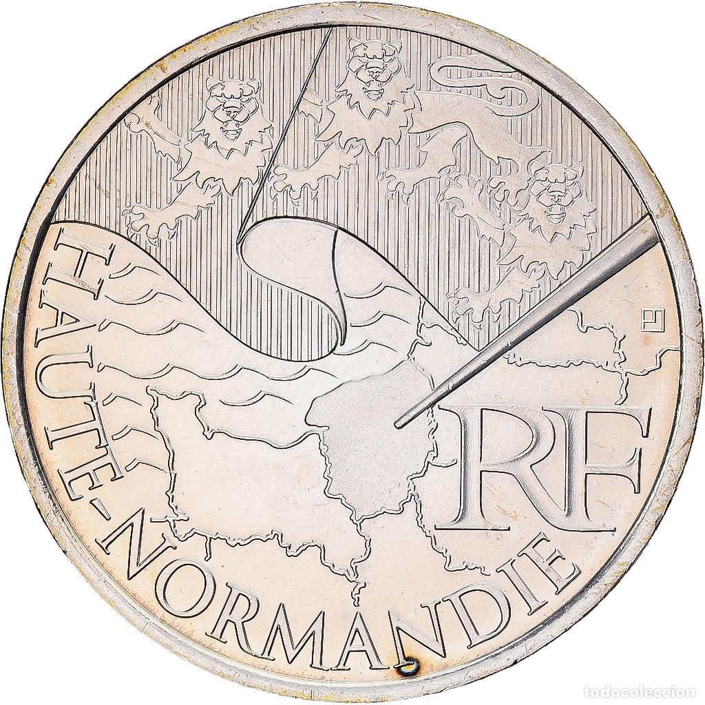 Monedas antiguas de Europa: [#1551489] Francia, 10 Euro, Haute-Normandie, 2010, Monnaie de Paris, Plata, EBC