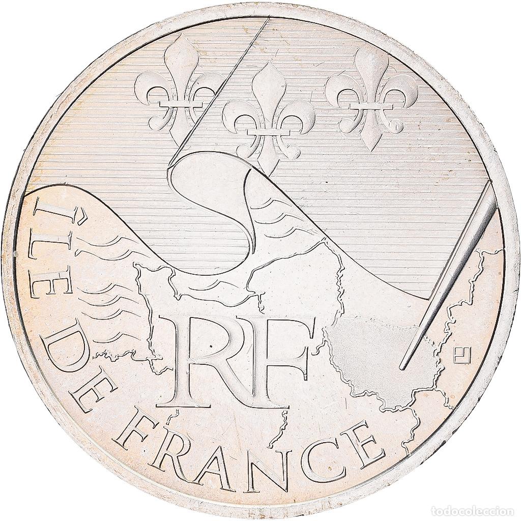 Monedas antiguas de Europa: [#1551492] Francia, 10 Euro, Ile De France, 2010, Monnaie de Paris, Plata, MBC