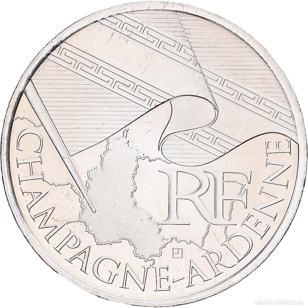 Monedas antiguas de Europa: [#1551493] Francia, 10 Euro, Champagne-Ardenne, 2010, Monnaie de Paris, Plata, EBC