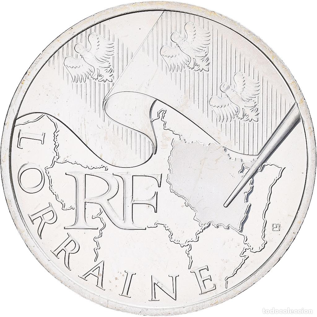 Monedas antiguas de Europa: [#1551494] Francia, 10 Euro, Lorraine, 2010, Monnaie de Paris, Plata, EBC, Gadoury:EU399